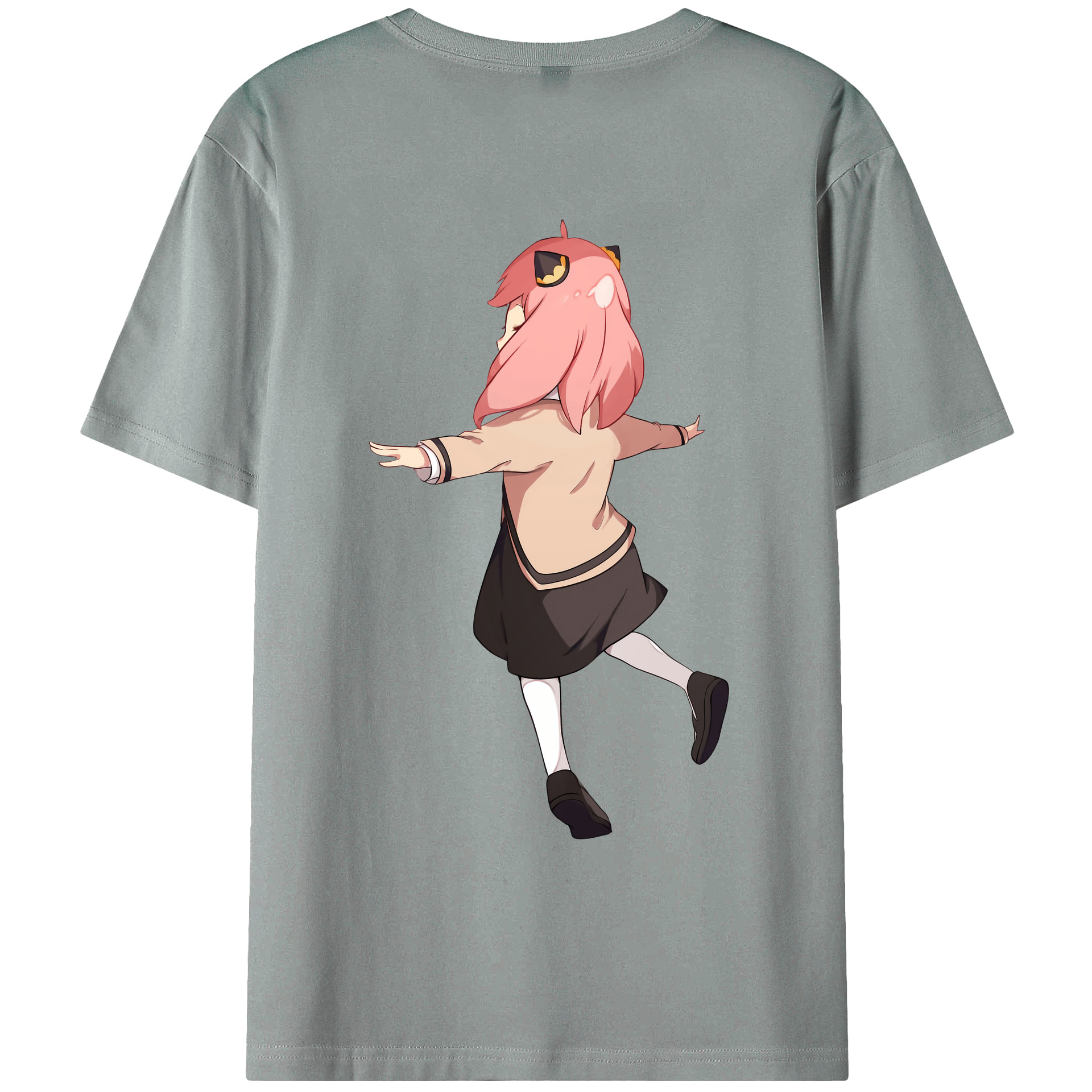（画像用） SPY×FAMILY间谍家家酒 綿100％ メンズ半袖Tシャツ（バックプリント） 通気性